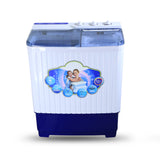 Cine Gold 7 Kg 5 Star Quick Air Dry Semi-Automatic Top Loading Washing Machine: Blue Transparent Top with Rat Away Feature