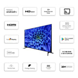 Cine Gold 80 cm (32 inches) True Frameless Smart Android LED TV 512MB/8GB