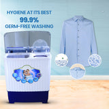 Cine Gold 7 Kg 5 Star Quick Air Dry Semi-Automatic Top Loading Washing Machine: Blue Transparent Top with Rat Away Feature