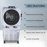 CineGold Hummer 150L Commercial Air Cooler with Honeycomb Cooling Pads