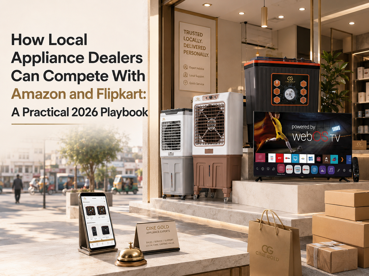 How Local Appliance Dealers Can Compete With Amazon and Flipkart: A Practical 2026 Playbook
