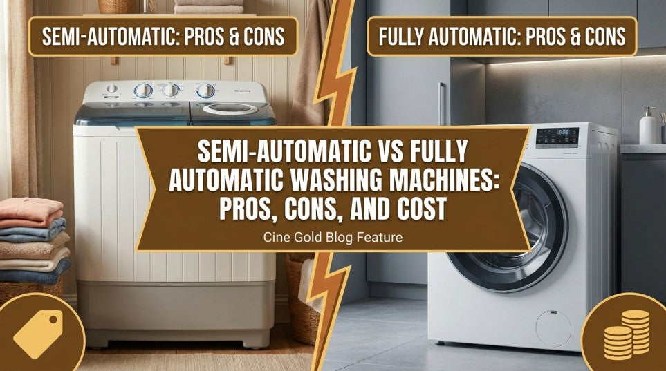 Semi-Automatic vs Fully Automatic Washing Machines: Pros, Cons, and Cost