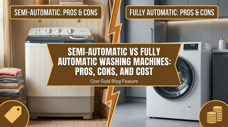 Semi-Automatic vs Fully Automatic Washing Machines: Pros, Cons, and Cost