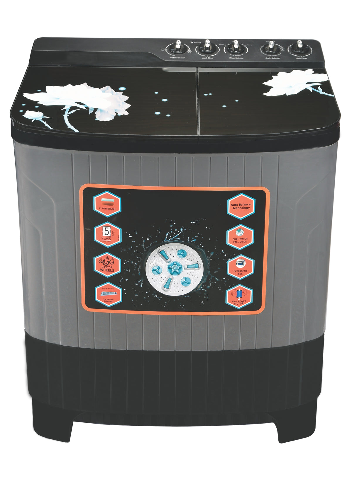 Cinegold 9.8 KG Fully Automatic Washing Machine – Powerful Cleaning with Advanced Features