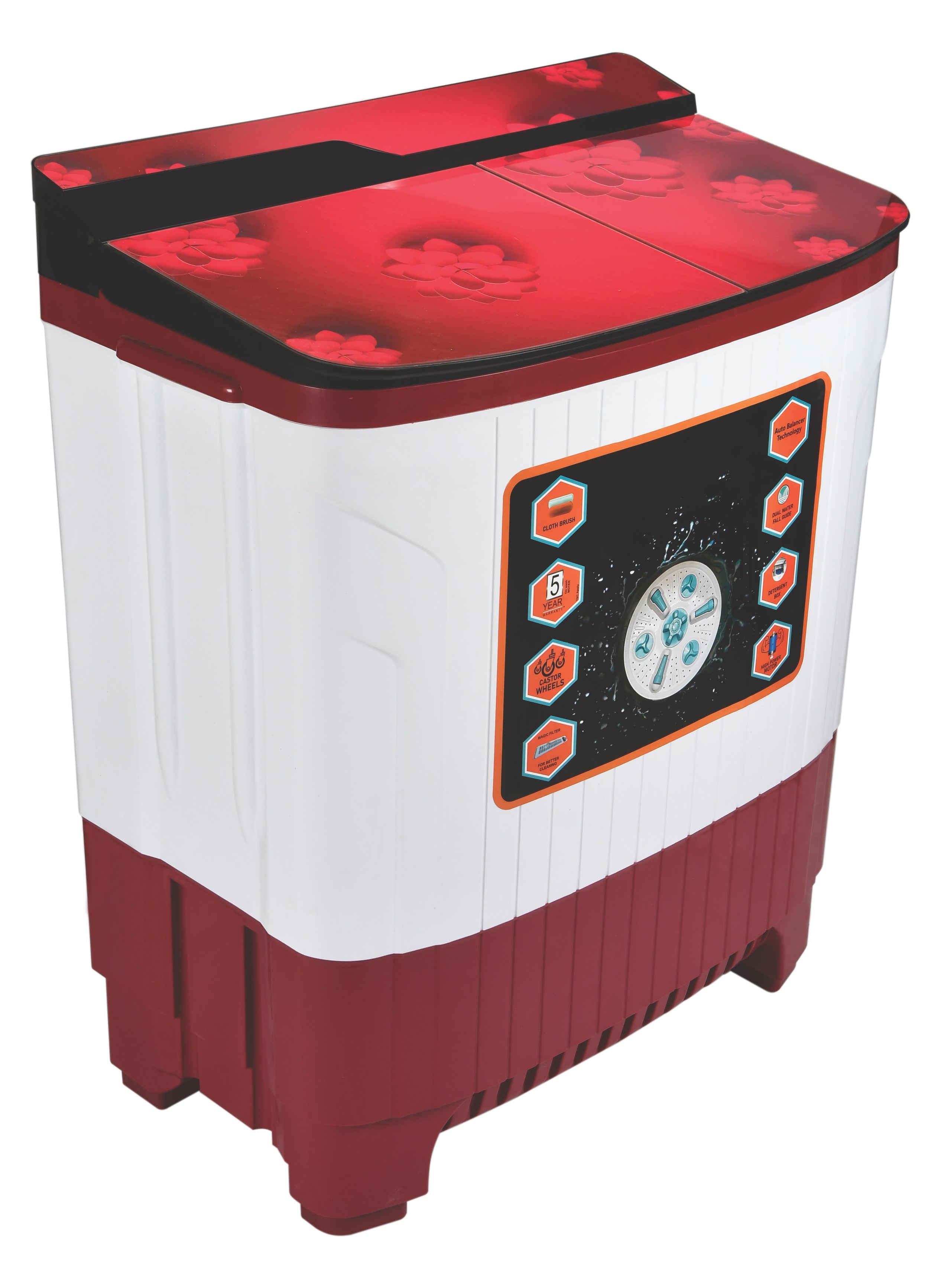 Cinegold CGSA1050TT Semi-Automatic Washing Machine – 10.5KG Wash / 6.5KG Spin