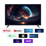 Cine Gold 126 cm (50 inches) True Frameless 4K UHD Smart Android WEB OS LED TV With Dolby Digital Sound & Air Mouse Remote 1.5GB/8GB