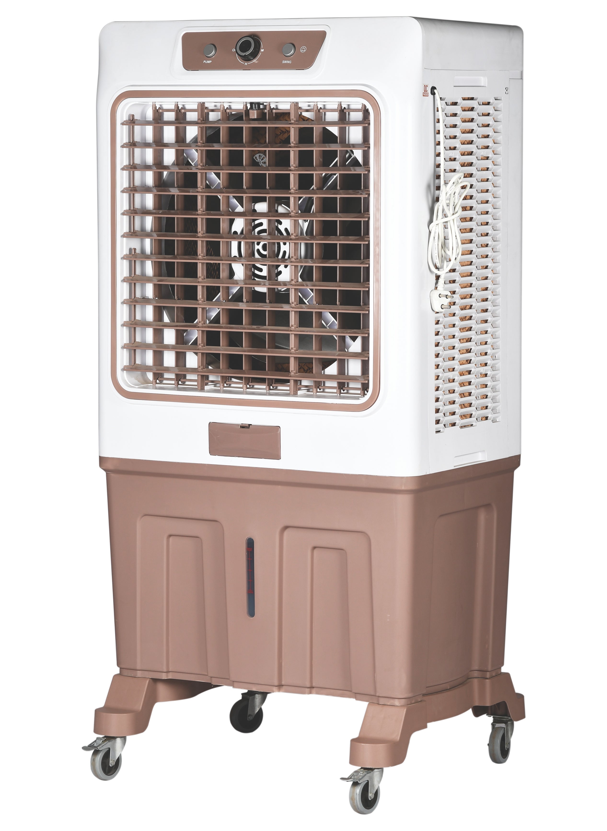 Cine Gold Typhoon 150 LTR Heavy Duty Desert Air Cooler For Home/Office With Honeycomb Cooling & Auto Swing Technology, Powerful Air Throw & 3-Speed Control Nude Brown