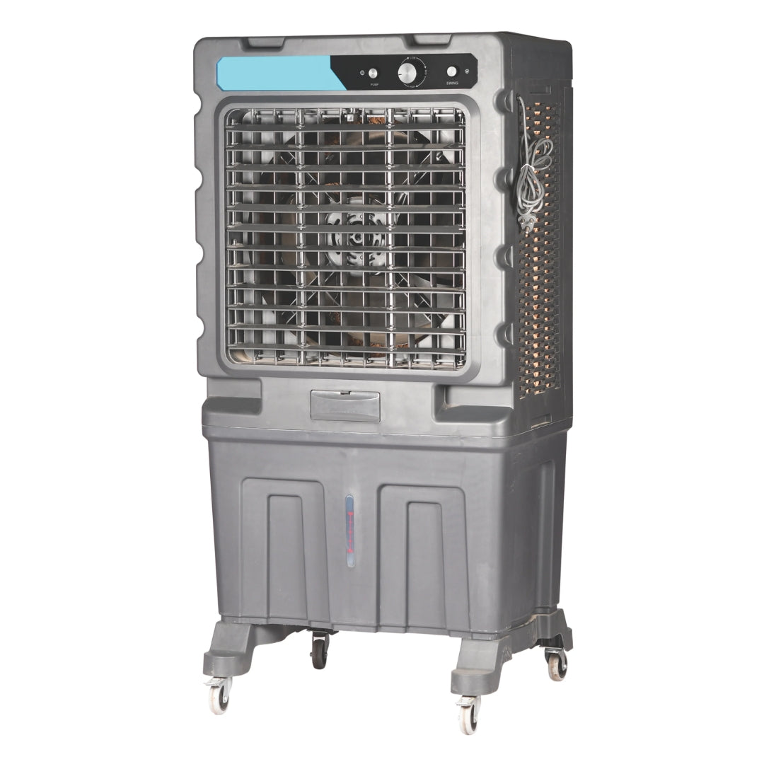Cine Gold Magic Cool 150 LTR Heavy Duty Desert Air Cooler For Home/Office With Honeycomb Cooling & Auto Swing Technology, Powerful Air Throw & 3-Speed Control With Ice Chamber Dark Grey