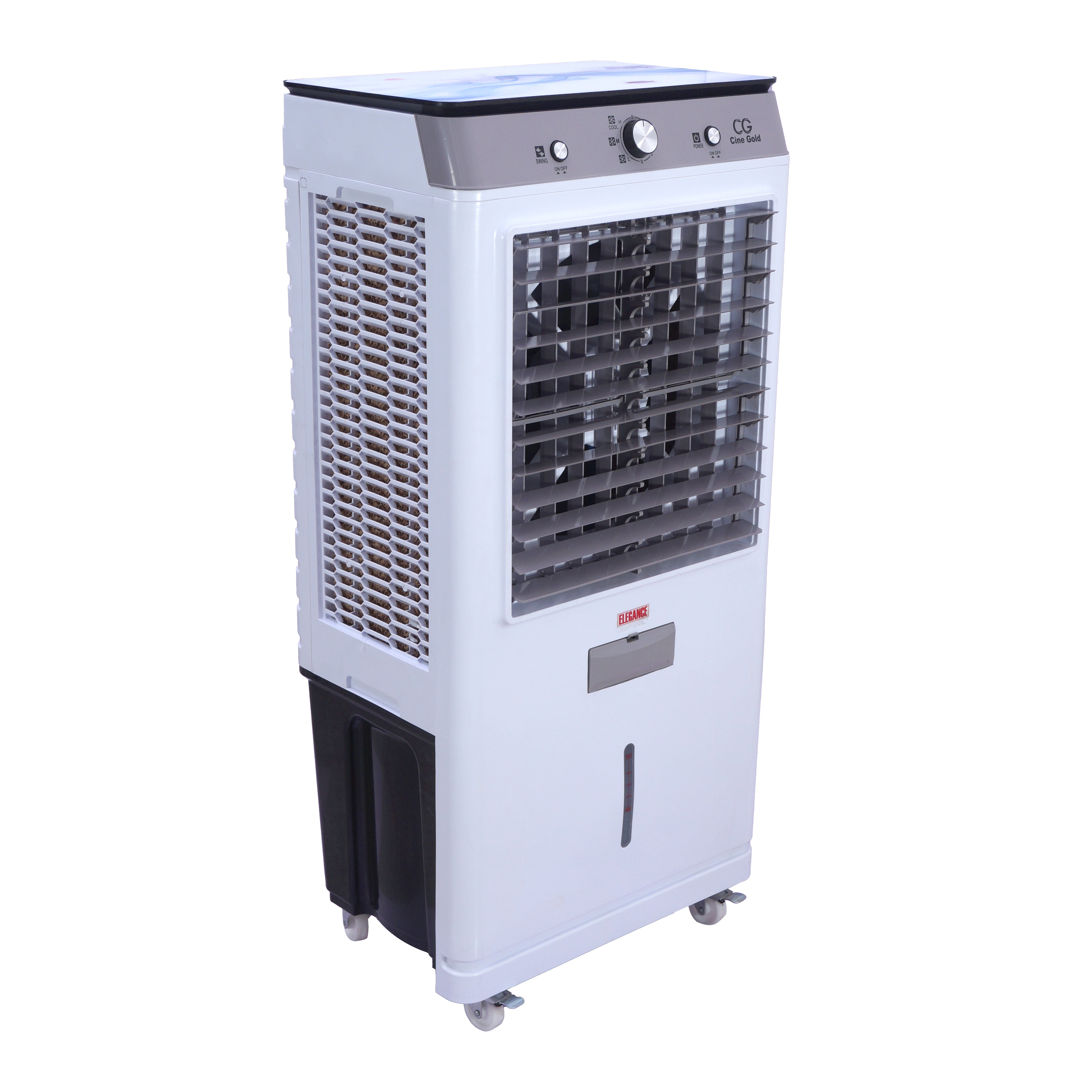 Cinegold Elegance 90L Air Cooler with 3-Side Honeycomb Pads & Inverter Compatibility